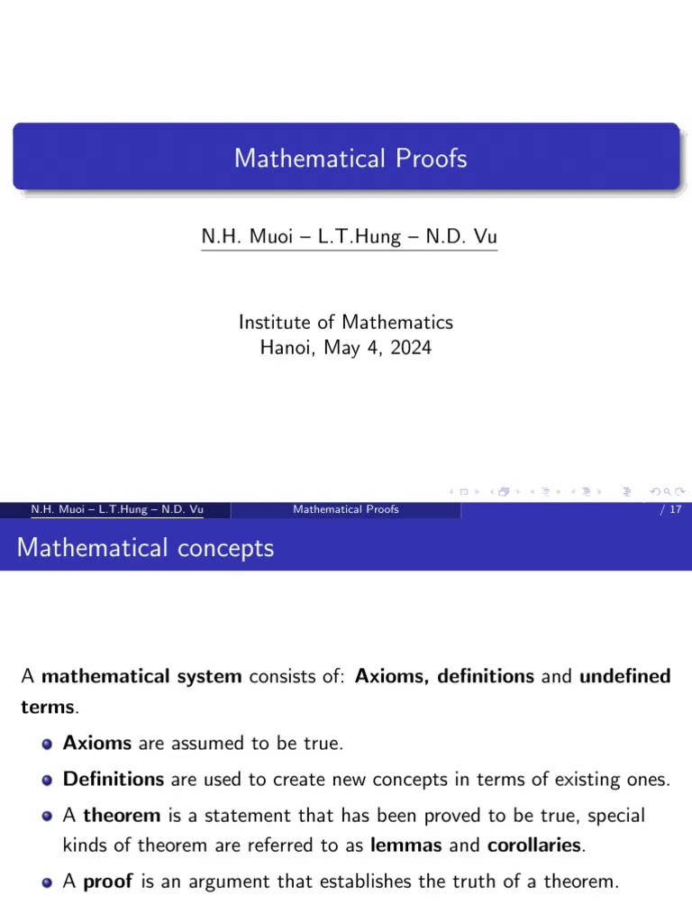 Math Proof | PDF | Mathematical Proof | Theorem