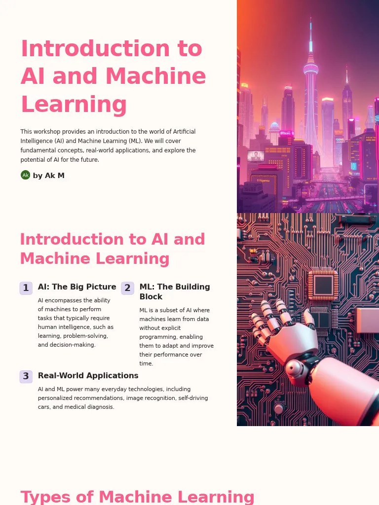 Introduction To AI And Machine Learning | PDF | Machine Learning ...