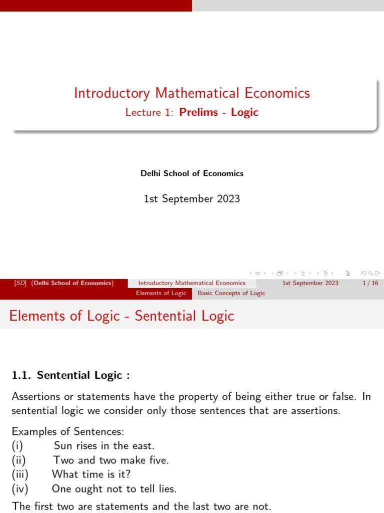 Logic | PDF | If And Only If | Logic