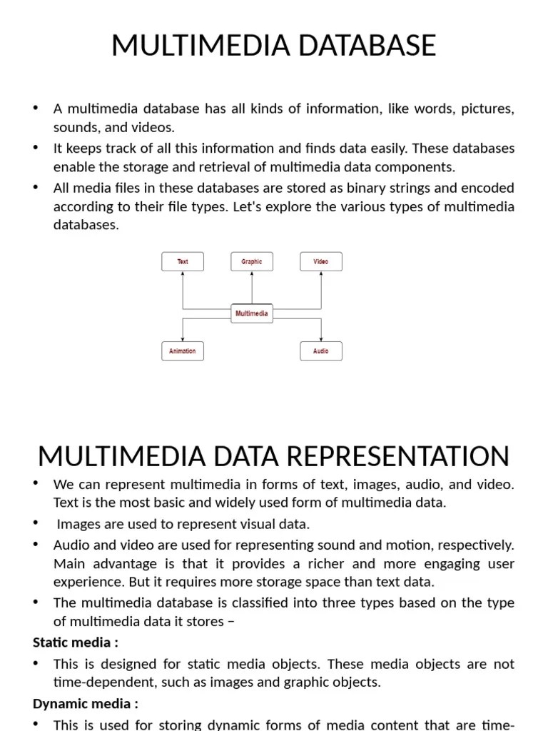Multimedia Database,Hypermedia & Multimedia Learning | PDF | Multimedia | Databases