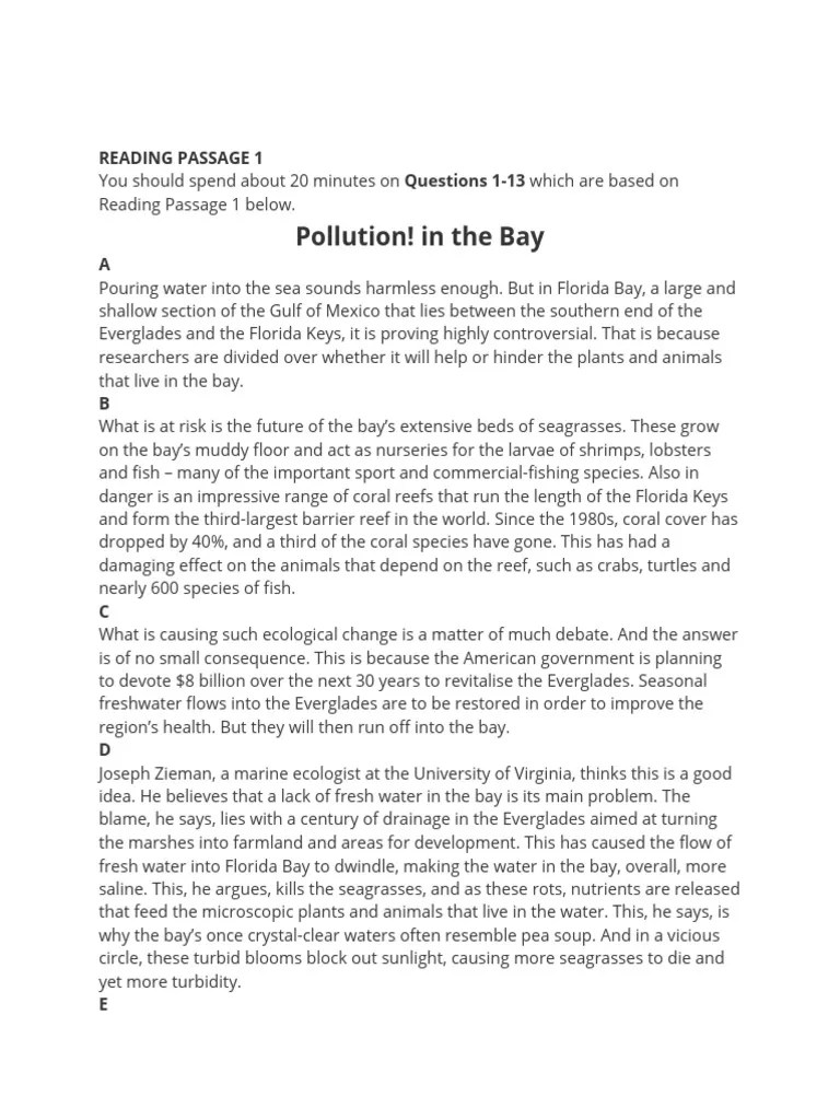 IELTS Reading Test 1 | PDF | Nature Versus Nurture | Climate Change