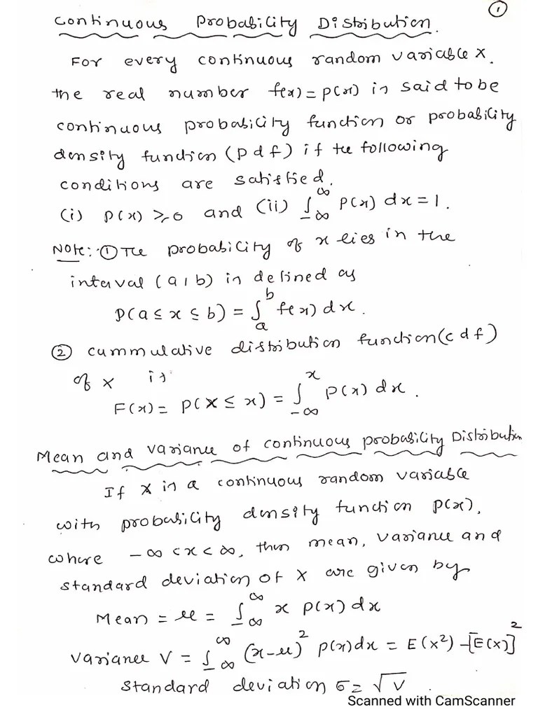 Continuous Probability Distribution, Exponential Distribution | PDF