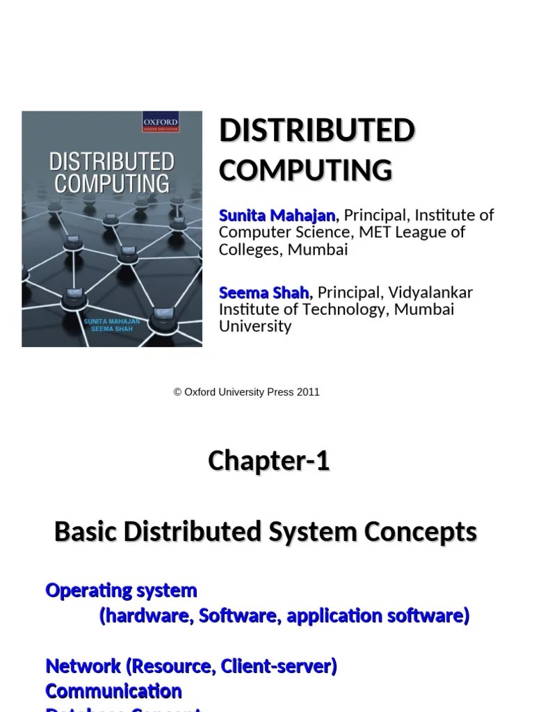 Chapter-1-basic-distributed-system-concepts | PDF | Kernel (Operating ...