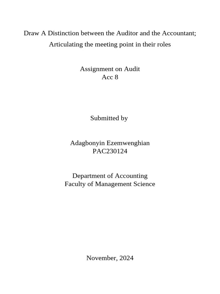 Advance Auditing | PDF | Audit | Accounting