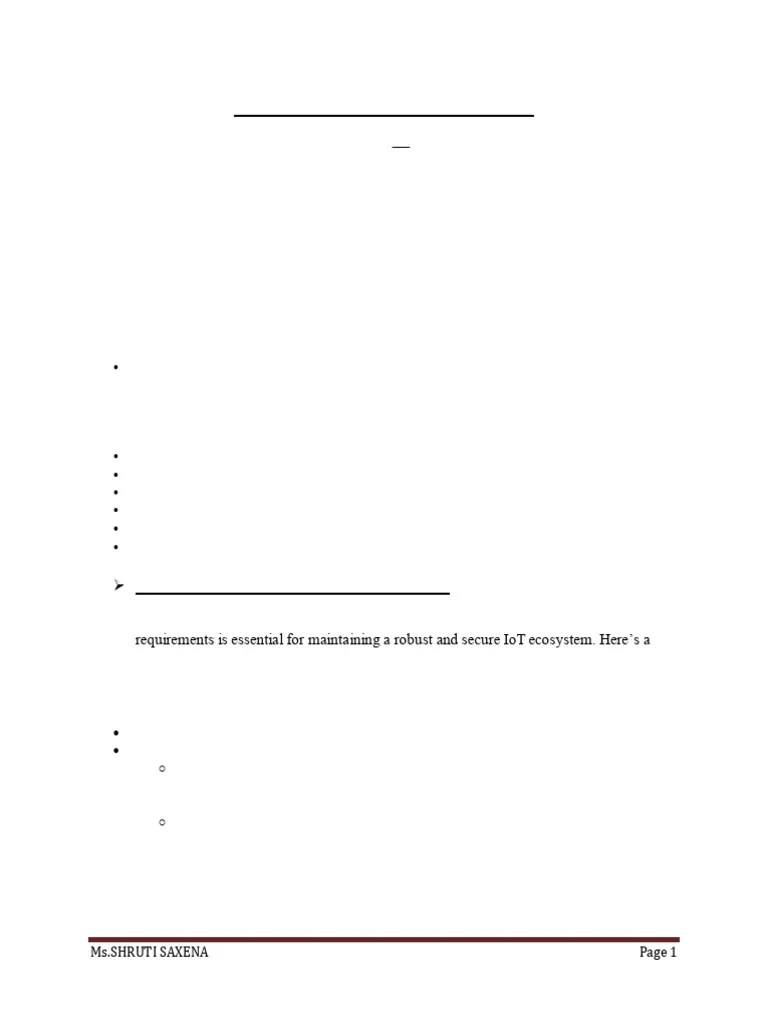 IOT SECURITY NOTES UNIT 1 AND 2 | PDF | Security | Computer Security
