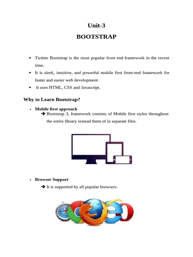 Bootstrap | PDF | Bootstrap (Front End Framework) | Web Development