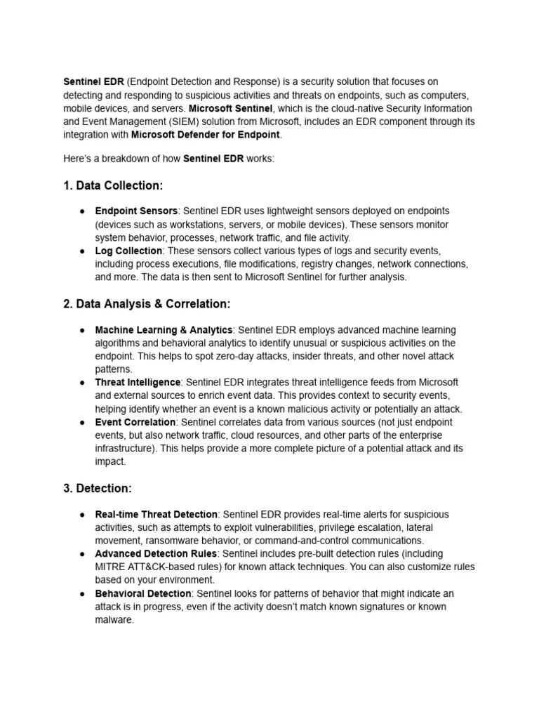 How Sentinelone Works Pdf Security Computer Security