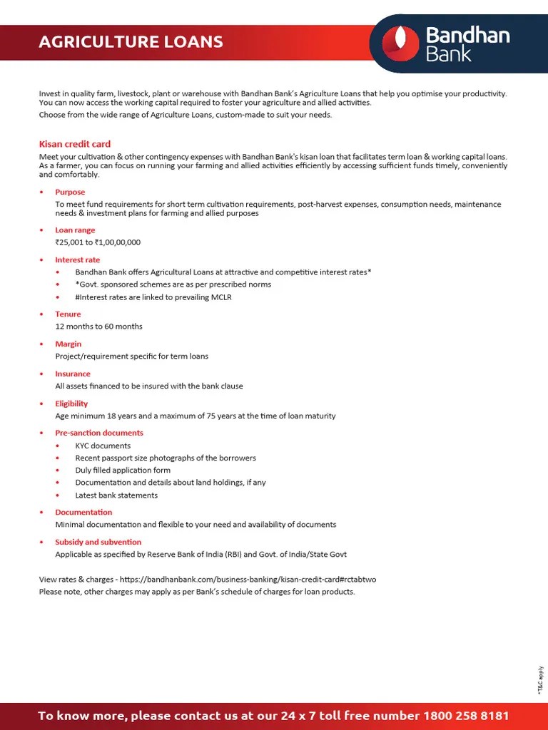 Agriculture Loans | PDF