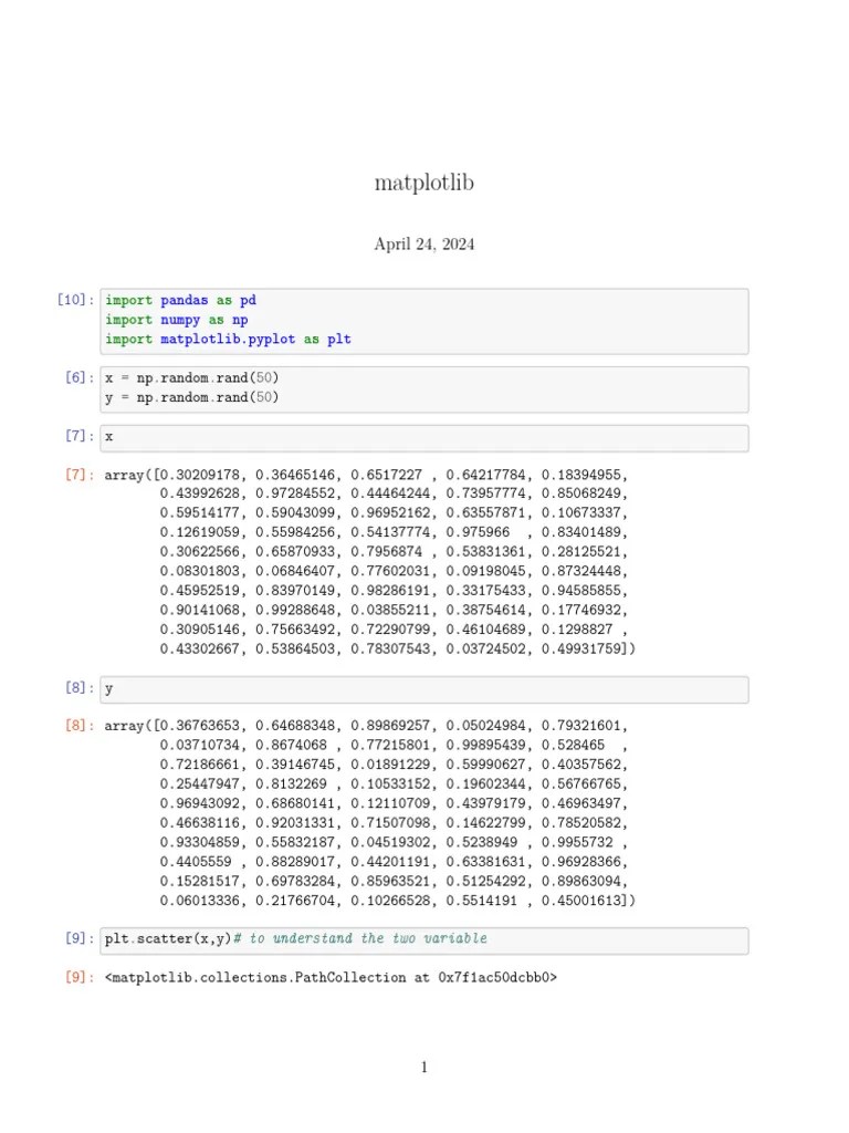 Matplotlib | PDF | Computer Science | Computing