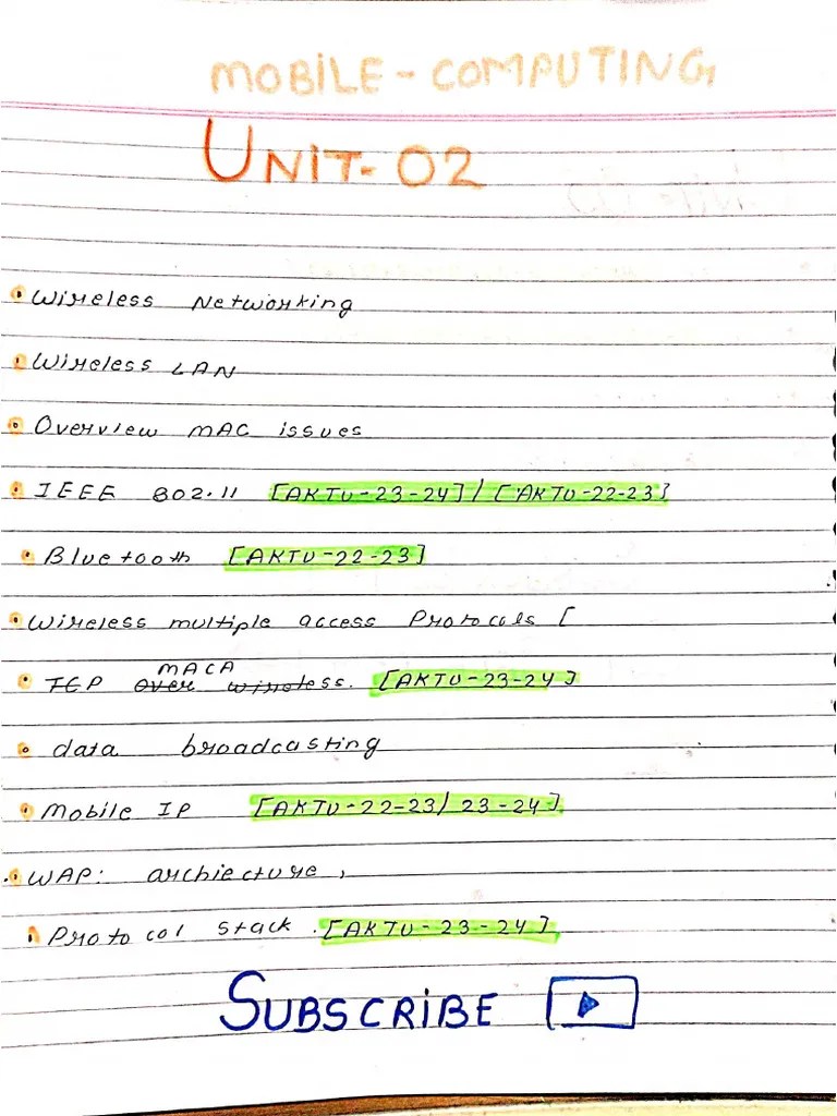 Mobile-Computing Unit-2 | PDF