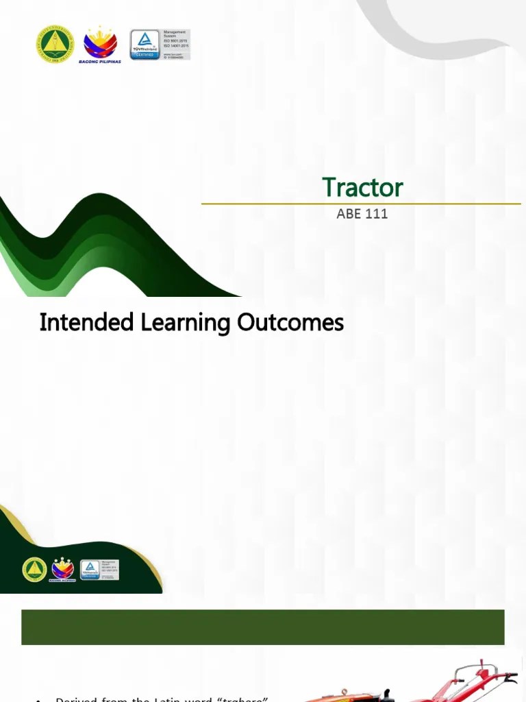Lecture-6_Tractor | PDF | Tractor | Manual Transmission