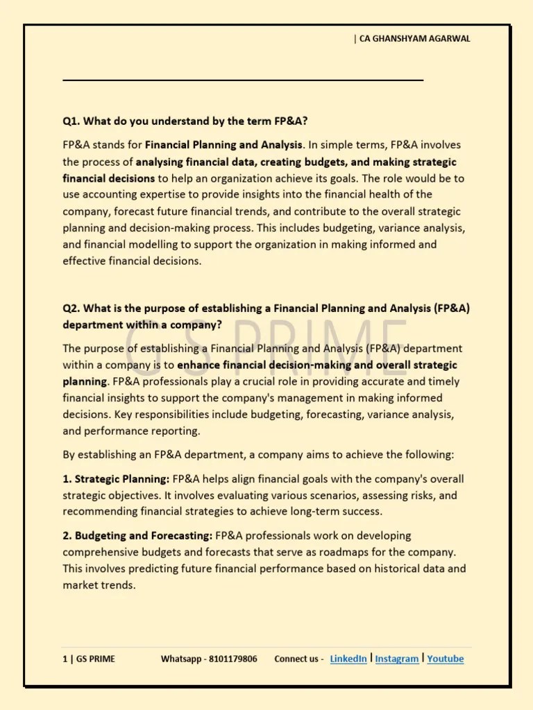 QA FPA | PDF | Net Present Value | Internal Rate Of Return