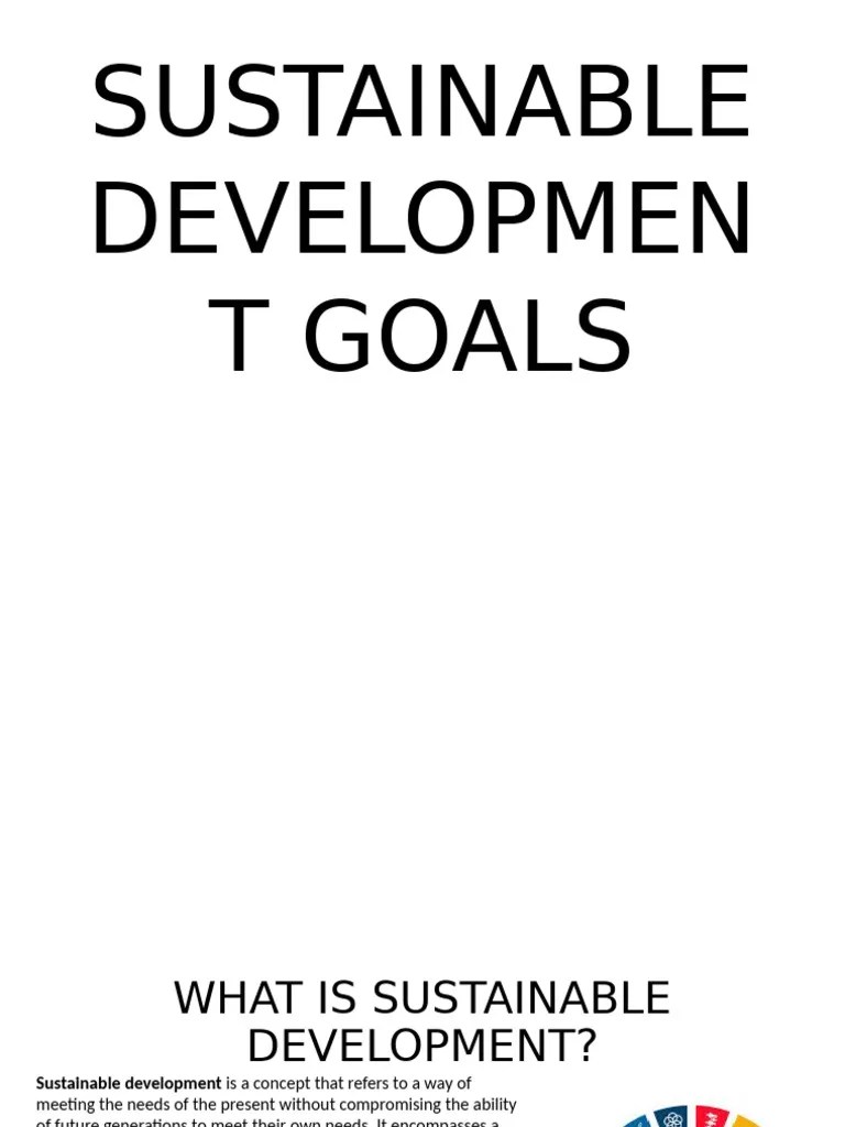 SDG Ppt | PDF | Climate Change | Sustainability
