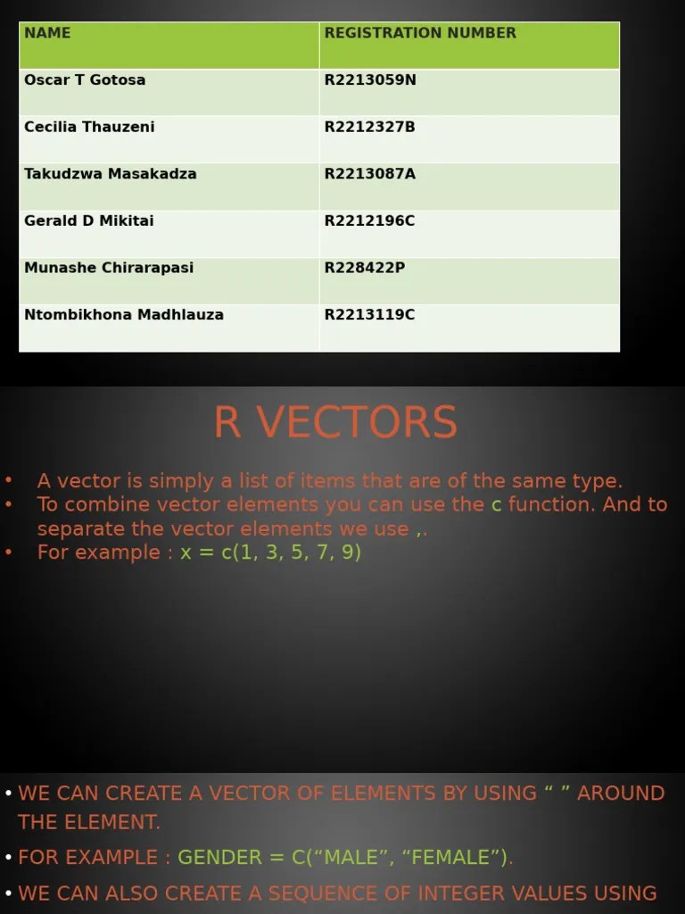R_Vectors | PDF | Software Repository | R (Programming Language)