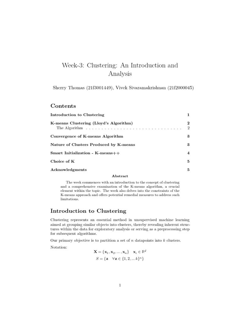 Wk03 Machine Learning | PDF | Cluster Analysis | Learning