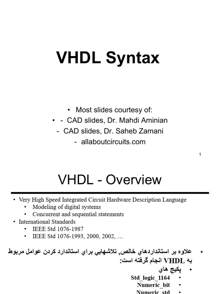CAD2-VHDL (1) | PDF | Vhdl | Software Development