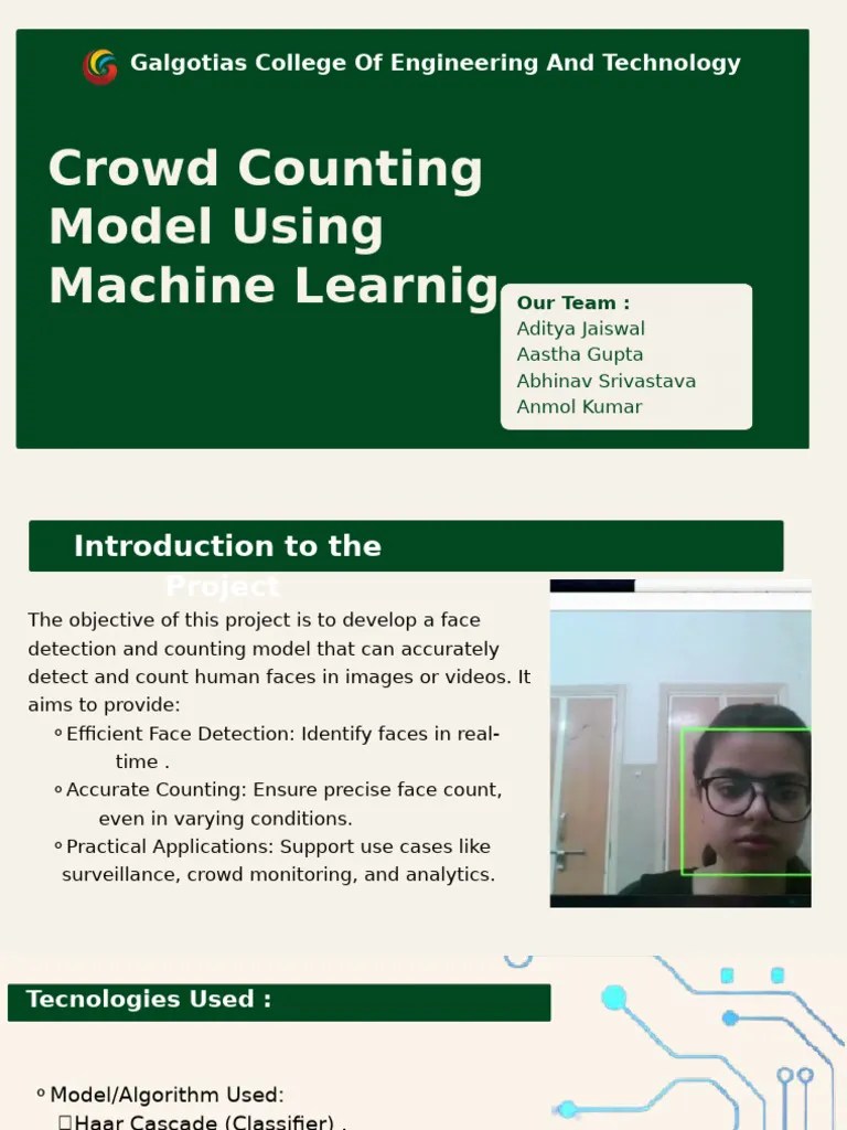 Crowd Counting Model Using OpenCV | PDF | Machine Learning | Python ...