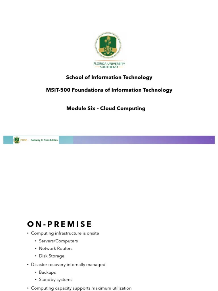 Module Six Cloud Computing-1 | PDF | Cloud Computing | Virtualization