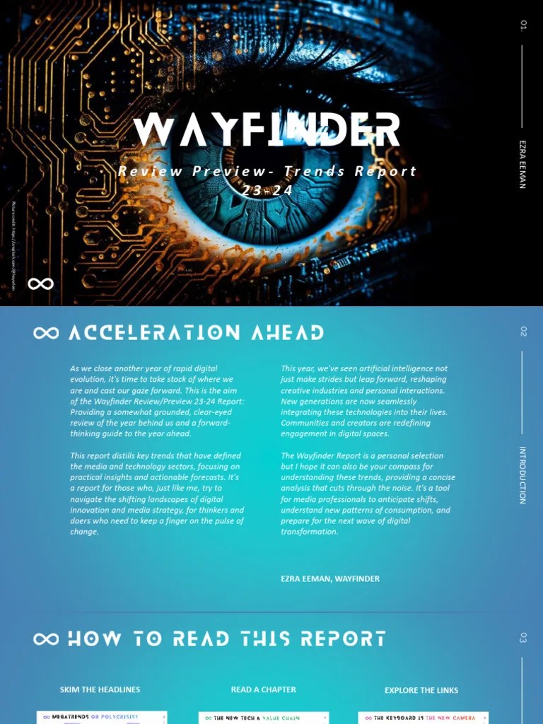 EZRA EEMAN_Wayfinder Review Preview 23-24 Trends Report | PDF | Artificial Intelligence ...
