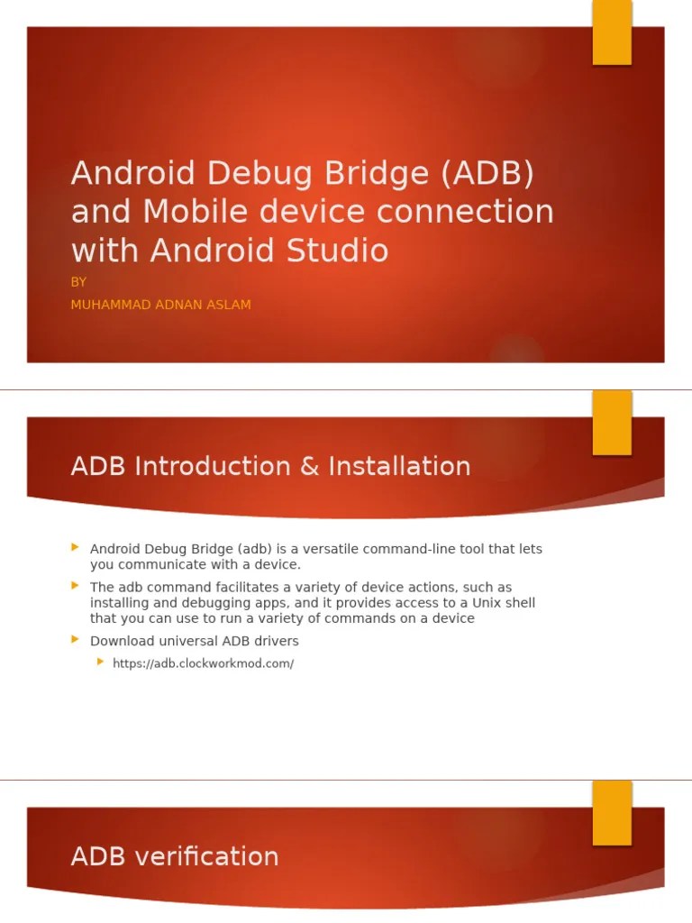Lecture2 Adb Installation Pdf