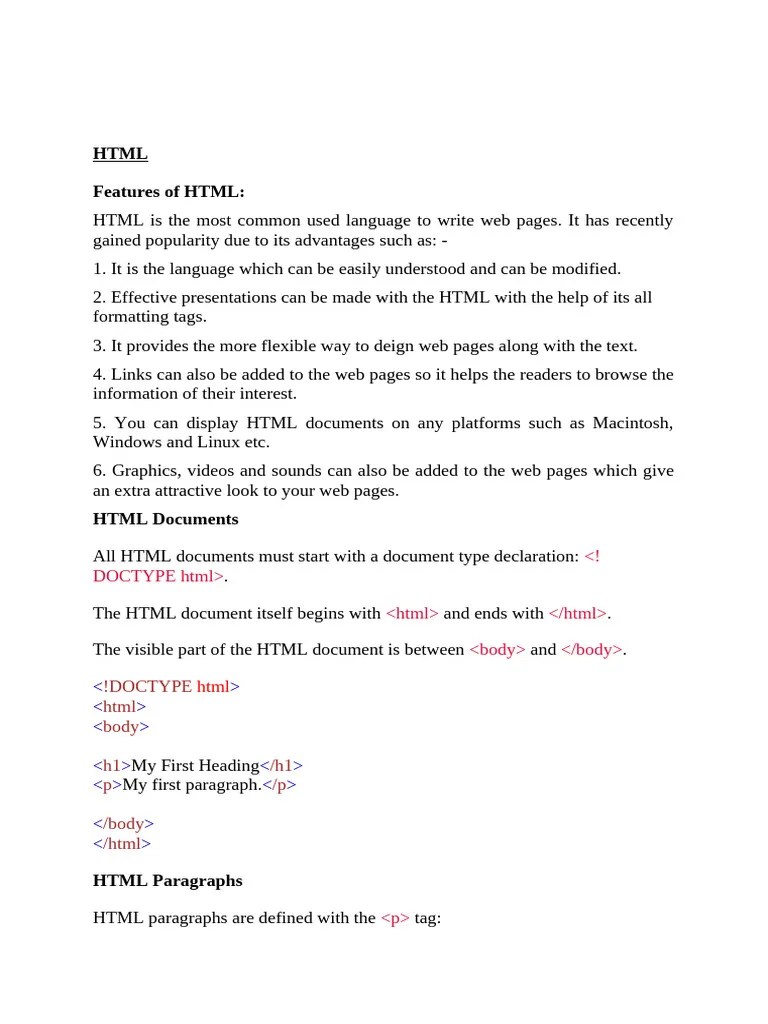 Html_css | PDF | Html Element | Html
