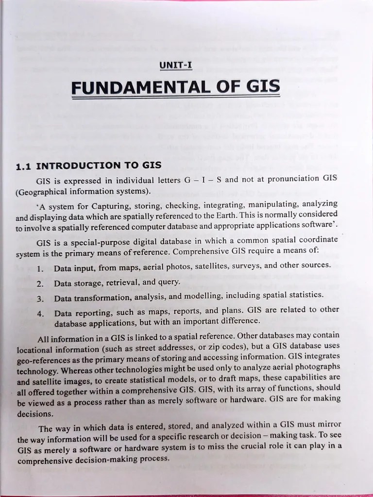 GIS_Unit_1 | PDF