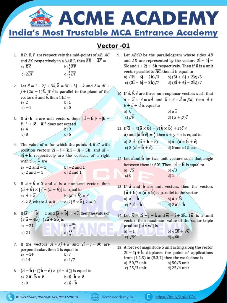 Vector -01 | PDF | Euclidean Vector | Euclid