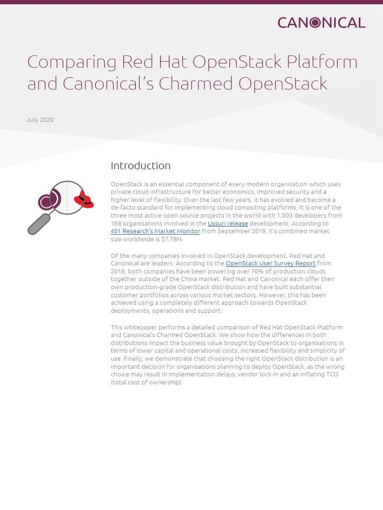 Comparing Openstack | PDF | Open Stack | Cloud Computing