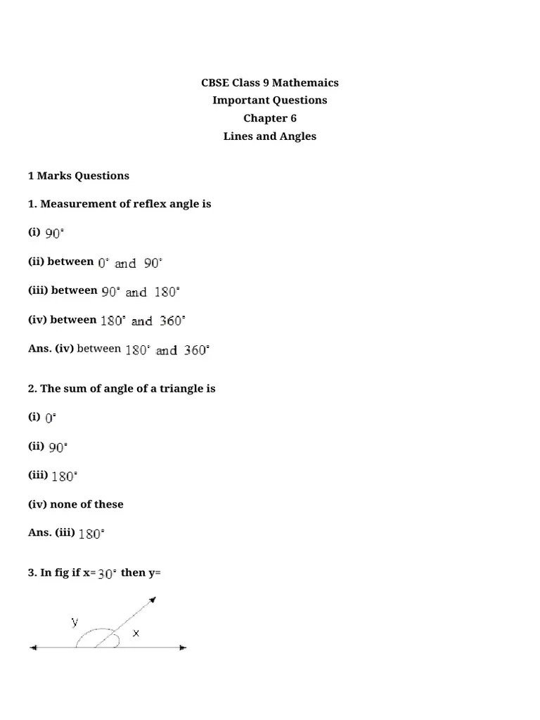 Chapter 6 Lines & Angles | PDF | Triangle | Perpendicular