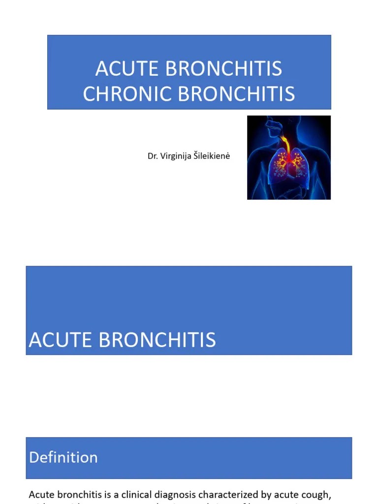 ACUTE BRONCHITIS | PDF | Bronchitis | Pneumonia