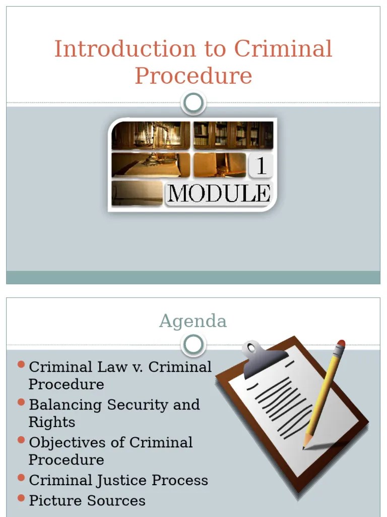 01a_Introduction To Criminal Procedure | PDF