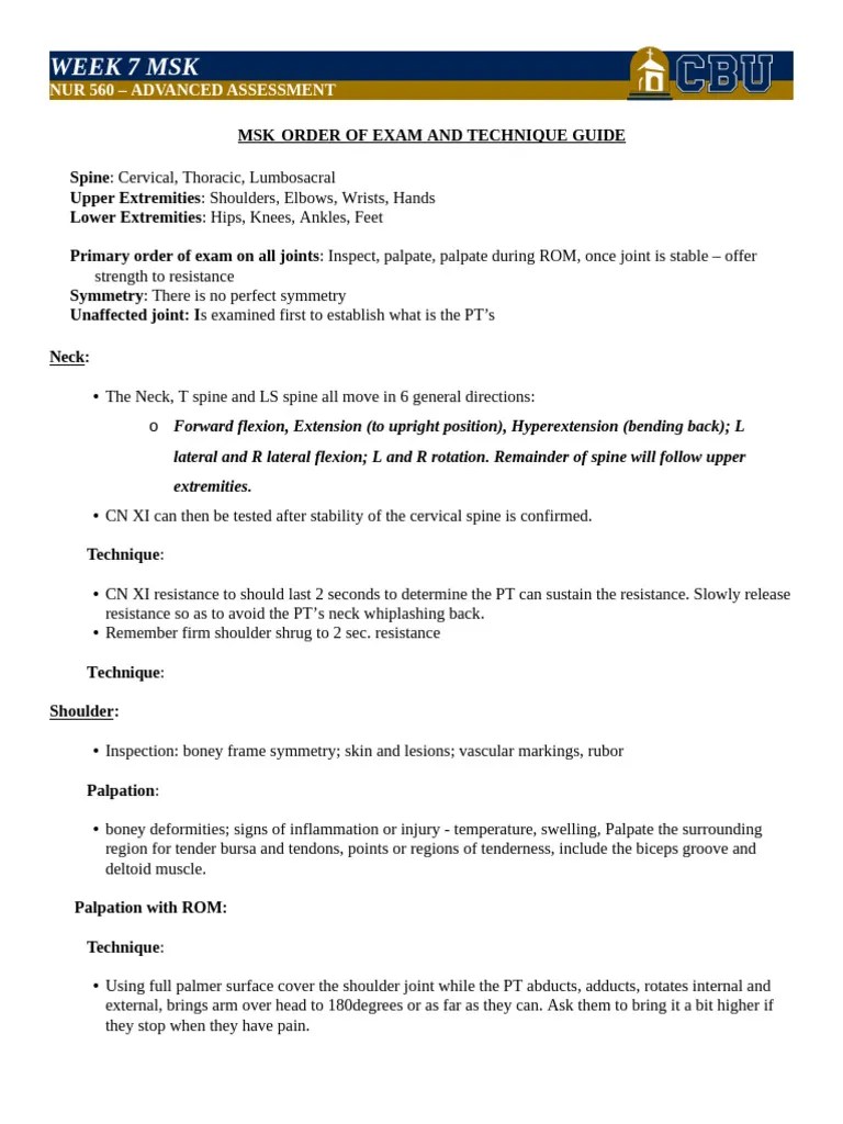 WEEK 7 MSK | PDF | Anatomical Terms Of Motion | Knee