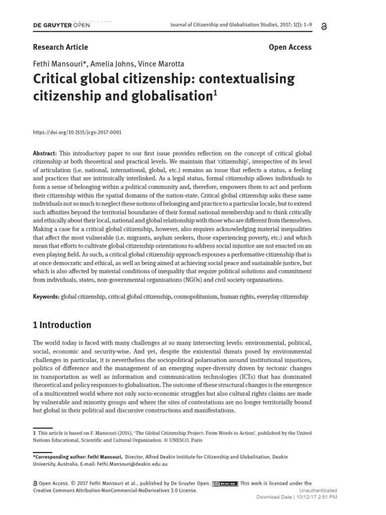 Pdf Global Citizens Cosmopolitanism And Radical Relationality - Modern Colorful Image - 8K