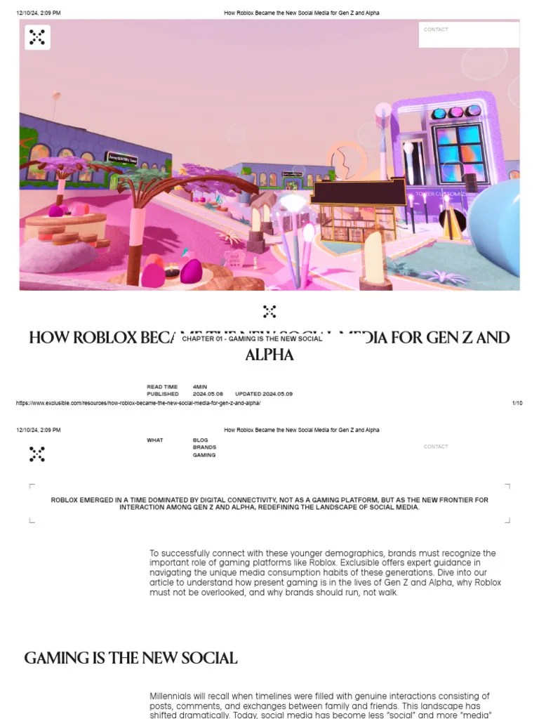 How Roblox Became The New Social Media For Gen Z And Alpha PDF 1