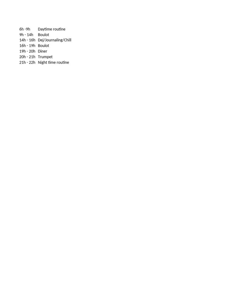 Typical Day Pdf