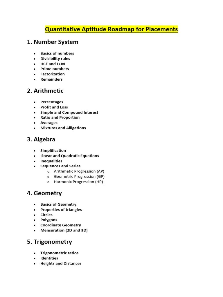 Aptitude For Placements | PDF