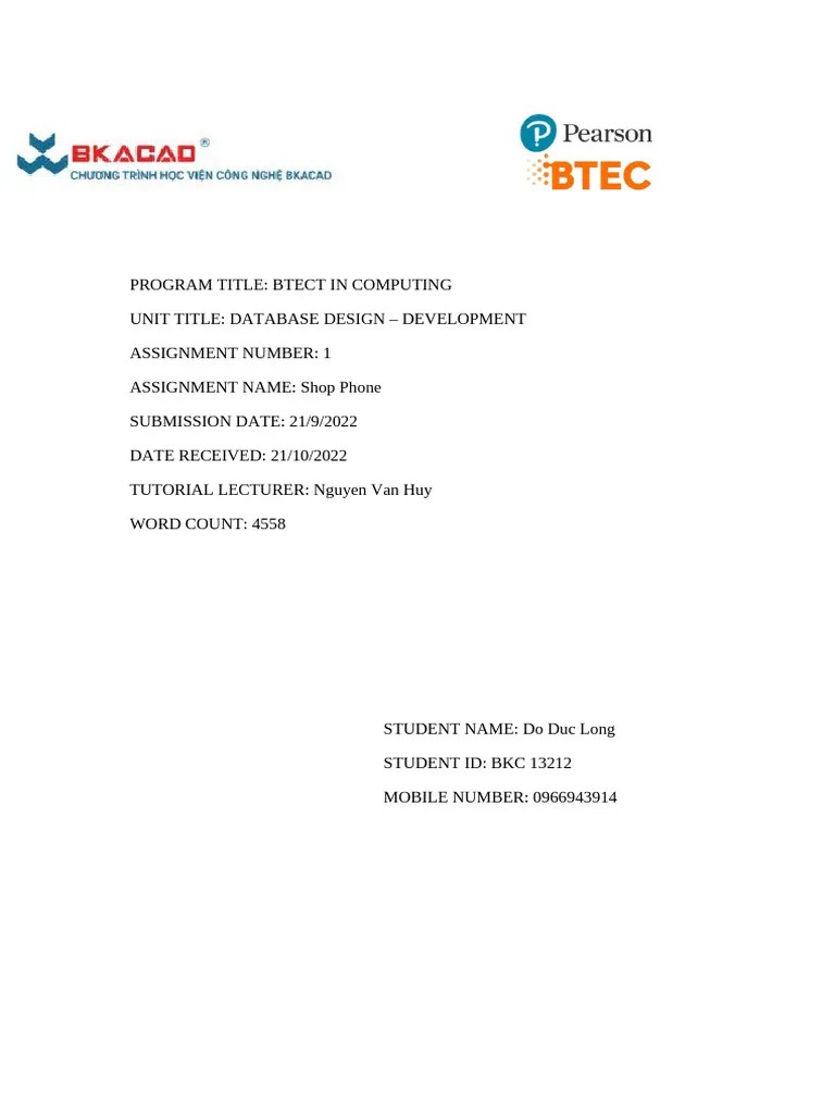 Assignment | PDF | Databases | Relational Database