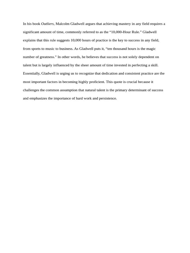 Mastery Through 10 000 Hours Pdf