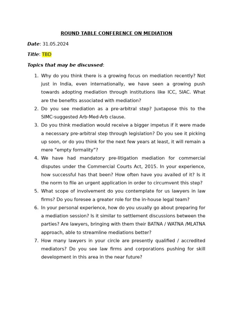 Mediation Pdf