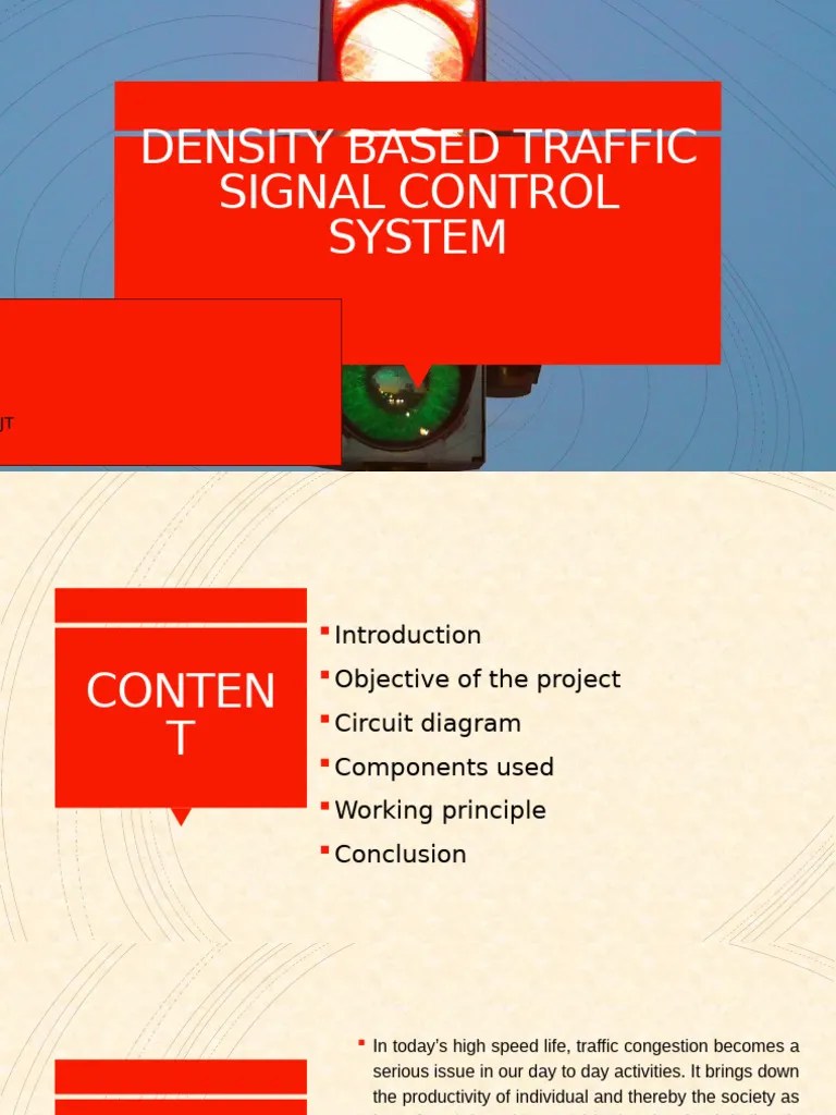 Density Based Traffic Signal Control System | PDF | Manufactured Goods ...