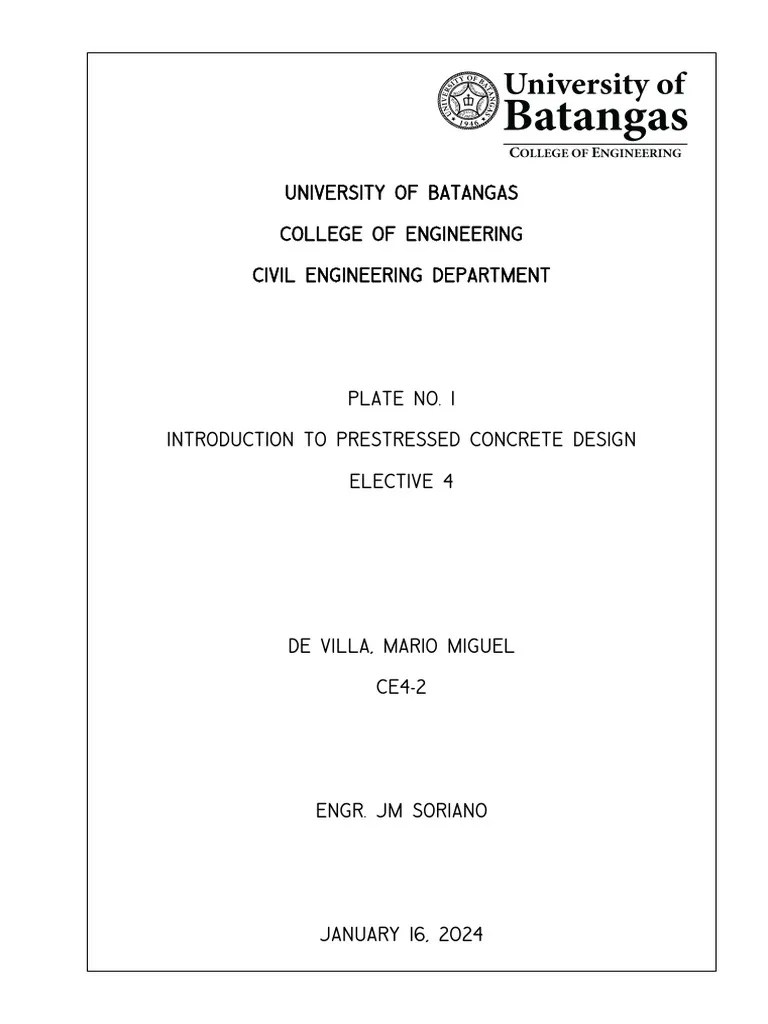 Introduction To Prestressed Concrete Design - Elective 4 | PDF ...