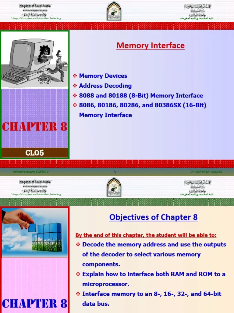 Chapter 8 Memory Interface | PDF | Random Access Memory | Read Only Memory