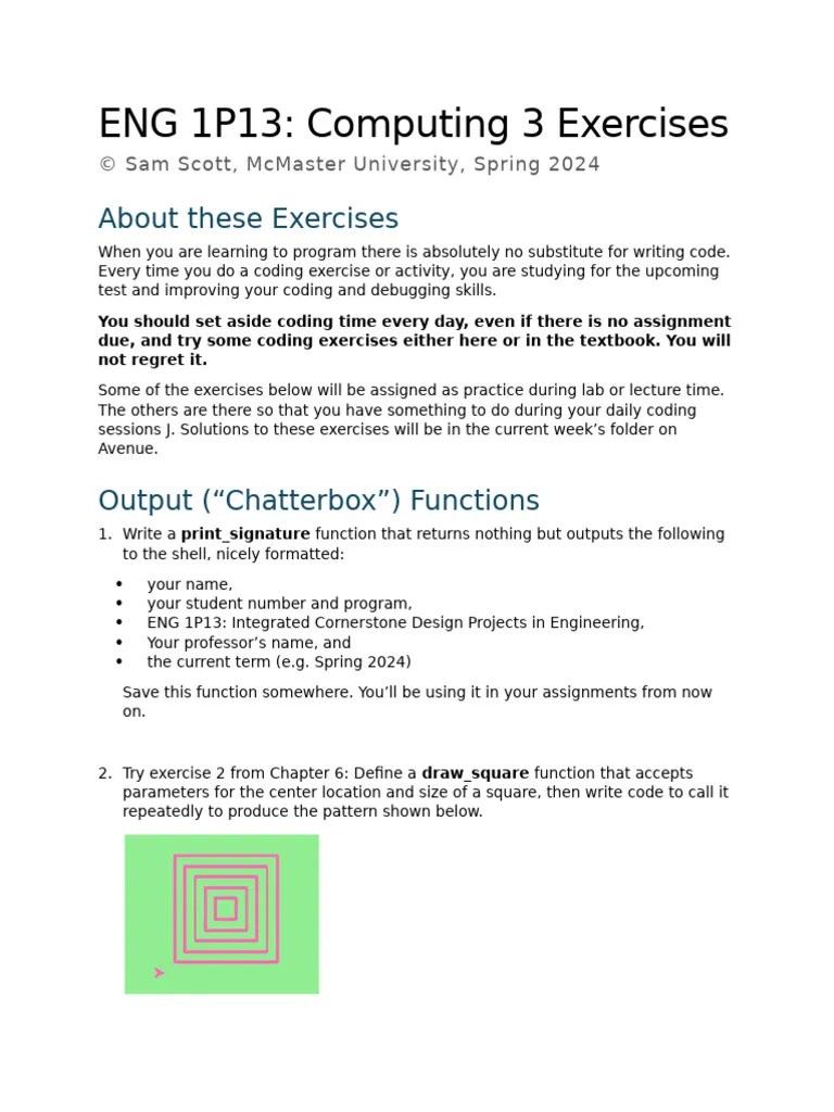 Computing 3 Exercises | PDF | Encryption | Parameter (Computer Programming)