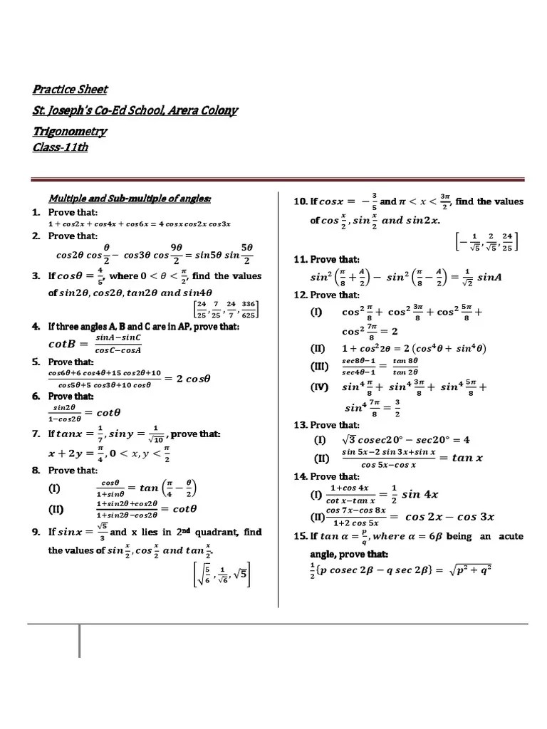 Trigonometry 5 | PDF | Elementary Geometry | Trigonometry