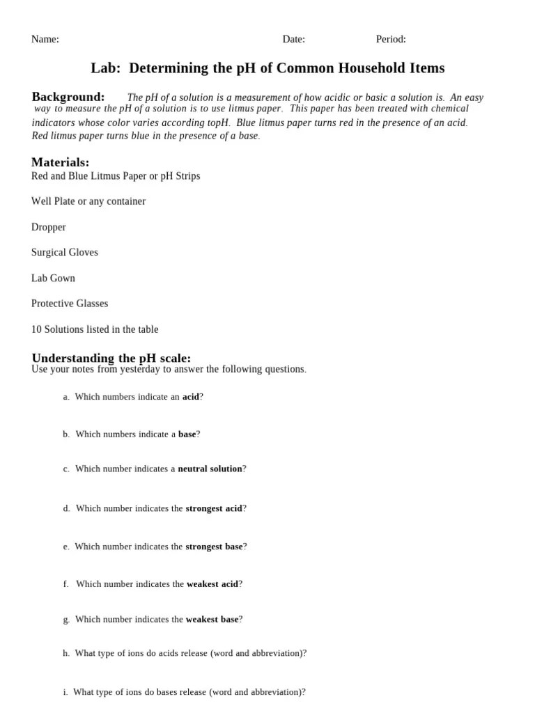 PH-Lab | PDF | Ph | Acid