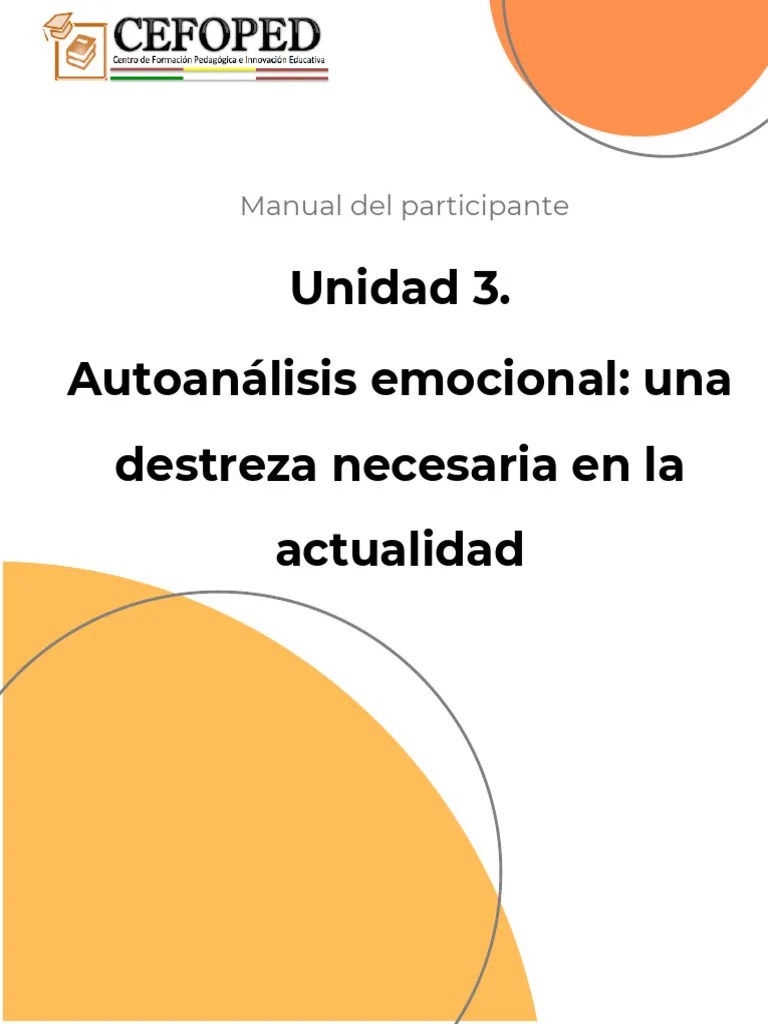 Manual 3_Fortalecimiento De Habilidades Socioemocionales. Escuela, Sociedad Y Emociones | PDF ...