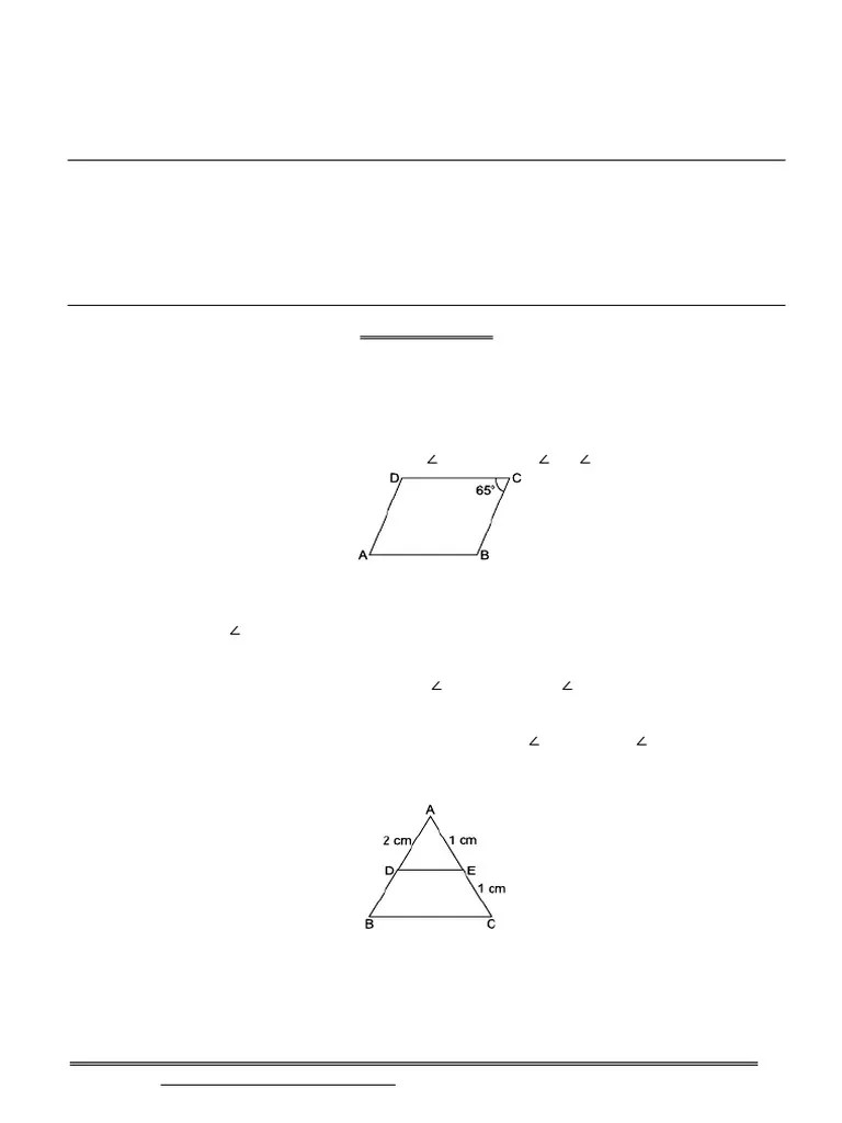 Assignment For Class IX Chapter Quadrilateral (1) | PDF | Rectangle | Classical Geometry