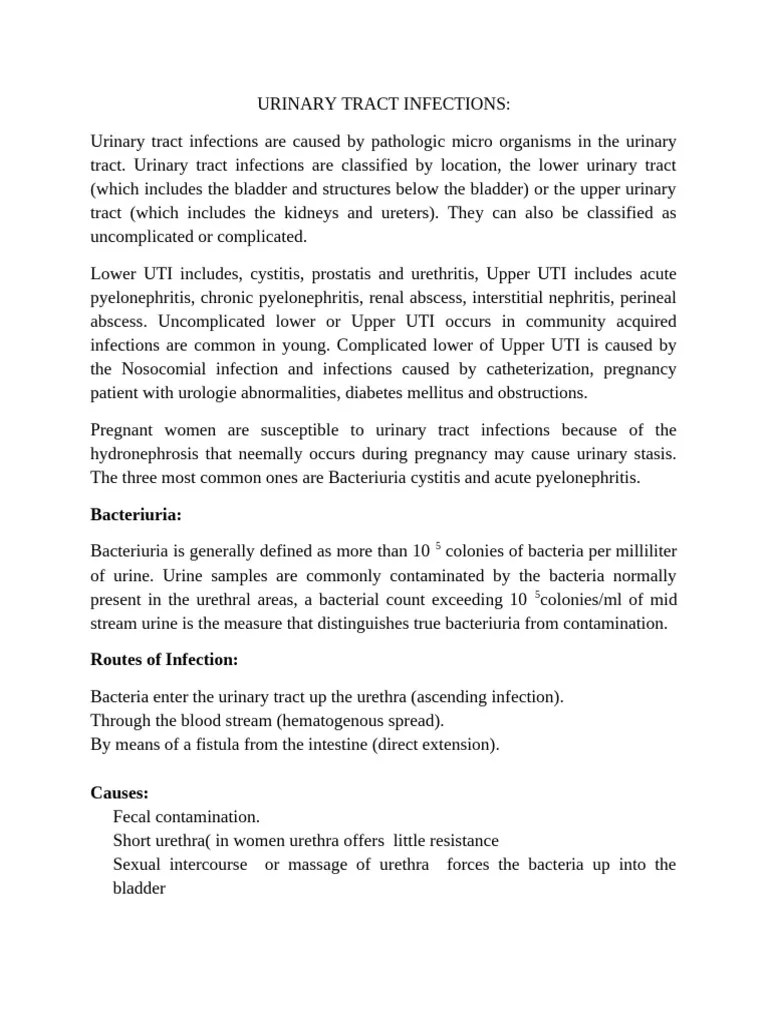 Urinary Tract Infections Pdf Urinary Tract Infection Health Sciences - Space Illustration Collection - HD Quality