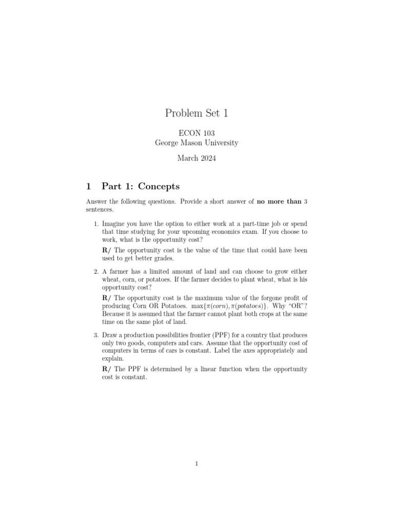 Solution Problem Set | PDF | Elasticity (Economics) | Labour Economics