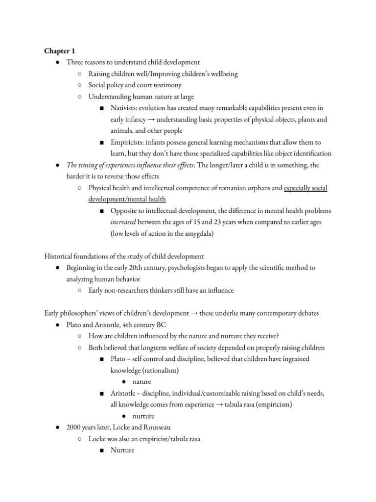 Developmental Psychology, Textbook Notes | PDF | Heritability | Fetus